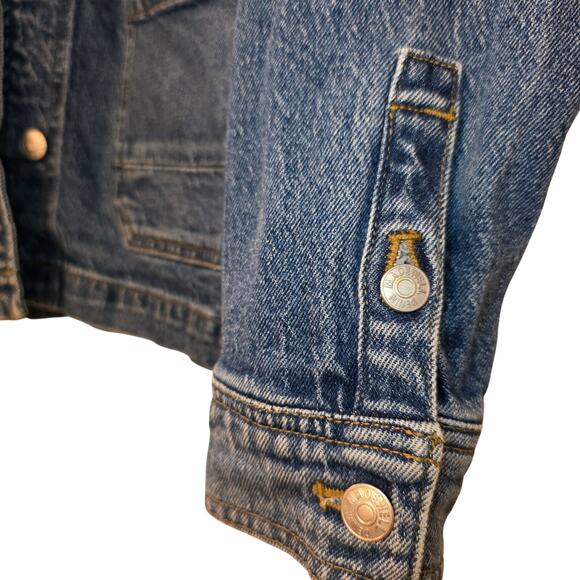 Madewell Denim Ashwood Chore Coat Jacket Freemont Wash M Stretch Cotton - Picture 5 of 8